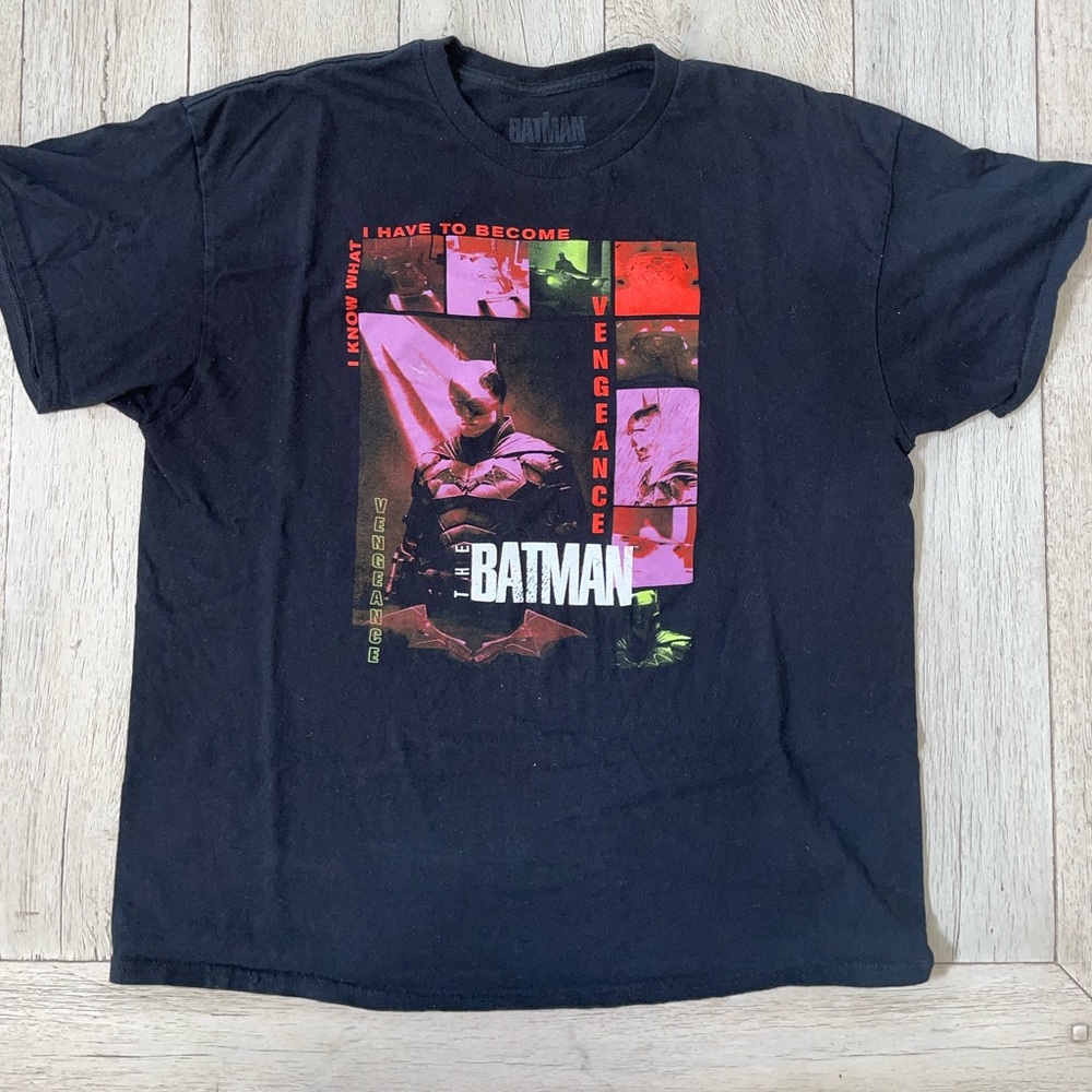 Mens vintage Batman shirt black size XL
